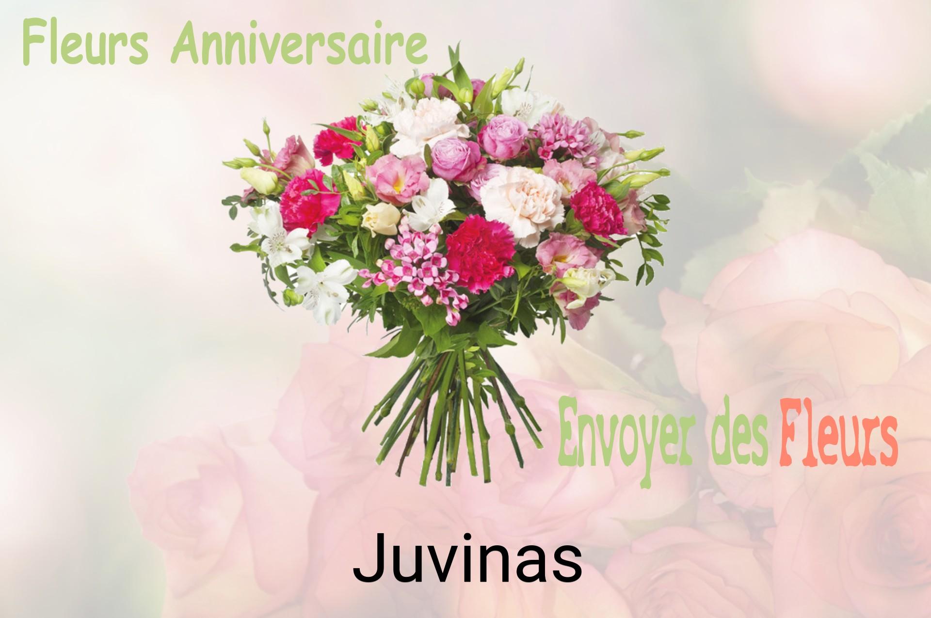Bouquet de fleurs d’anniversaire livré à Juvinas